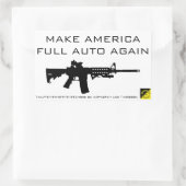 AMERIKA WIEDER VOLLSTÄNDIG AUTO ERLEICHTERN RECHTECKIGER AUFKLEBER (Tasche)