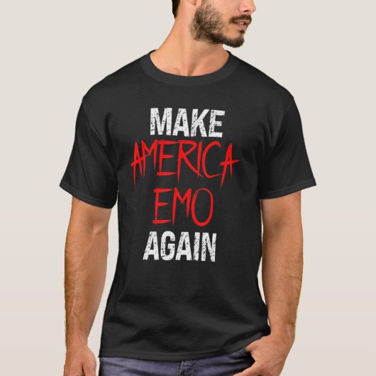 Amerika wieder zu einem charakteristischen Emo mac T-Shirt (Vorderseite)