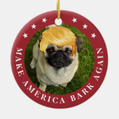 Amerika wieder zum Erliegen bringen | Ihr Haustier Keramik Ornament (Hinten)