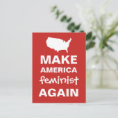 Amerika wieder zum Feministinnen machen Protest Pa Postkarte (Stehend Vorderseite)