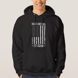 Amerika wieder zum Funny US Flag Patriotic Par mac Hoodie