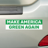 Amerika wieder zum grünen Klimawandel machen Autoaufkleber (Auf Auto)