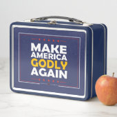 Amerika wieder zum Guten wenden Metall Brotdose (Beispiel)