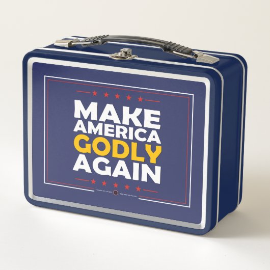 Amerika wieder zum Guten wenden Metall Brotdose (Vorderseite)