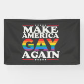 Amerika wieder zum Schwulen bringen LGBT-Stolz Banner (Horizontal)