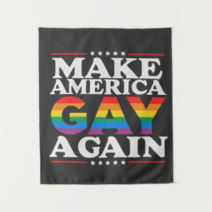 Amerika wieder zum Schwulen bringen LGBT-Stolz Wandteppich