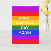 Amerika wieder zum Schwung bringen Karte (Gelbe Blume)