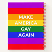 Amerika wieder zum Schwung bringen Notizblock (Rückseite)