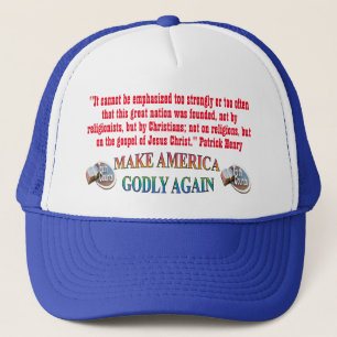 Amerika wieder zum Verdienst zu machen; Mit "MAGA" Truckerkappe