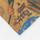 Amerika William-Groppers - Cartoon-Folklore Fleecedecke (Ecke)