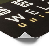 Amerika Willkommen in Montana Poster (Ecke)