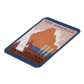 Amerika Willkommen in Montana, Vintage Travel Magnet (Linke Seite)