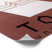 Amerika Willkommen in Montana, Vintage Travel Poster (Ecke)