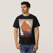 Amerika Willkommen in Montana, Vintage Travel T-Shirt (Vorne ganz)