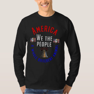 Amerika Wir, der amerikanische Flaggenadler T-Shirt
