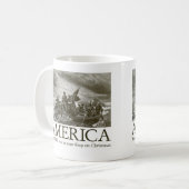 Amerika: Wir töten Sie in Ihrem Schlaf auf Christm Kaffeetasse (Vorderseite Links)