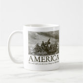 Amerika: Wir töten Sie in Ihrem Schlaf auf Christm Kaffeetasse (Links)