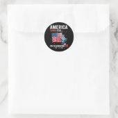 Amerika wird 250, 50 patriotische Feiern Runder Aufkleber (Tasche)