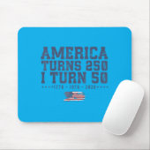 Amerika wird 250 Ich werde 50 1776 1976 2026 50. Mousepad (Mit Mouse)