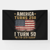 Amerika wird 250, ich werde 50 banner (Horizontal)