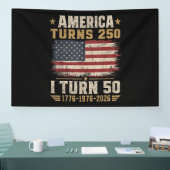 Amerika wird 250, ich werde 50 banner (Messe)