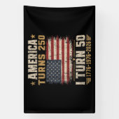 Amerika wird 250, ich werde 50 banner (Vertikal)
