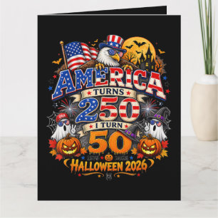 Amerika wird 250 ich werde 50 lustiges Halloween 2 Karte
