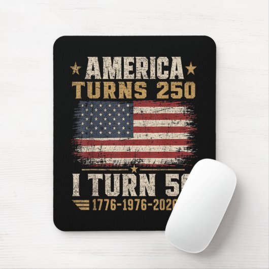 Amerika wird 250, ich werde 50 mousepad (Mit Mouse)