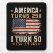 Amerika wird 250, ich werde 50 mousepad (Vorne)