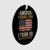 Amerika wird 250, ich werde 50 ornament (Vorderseite)