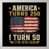 Amerika wird 250, ich werde 50 poster (Vorne)