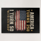 Amerika wird 250, ich werde 50 puzzle (Horizontal)