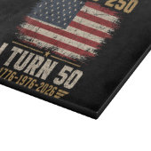 Amerika wird 250, ich werde 50 schneidebrett (Ecke)