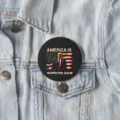 Amerika wird wieder respektiert Trump USA 4. Juli Button (Beispiel)