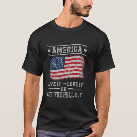 Amerika wohnt es Liebe oder holt den 4. T-Shirt (Vorderseite)