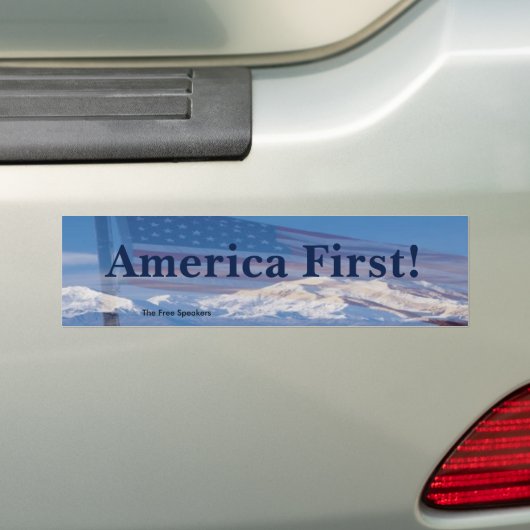Amerika zuerst! Autoaufkleber (Auf Auto)