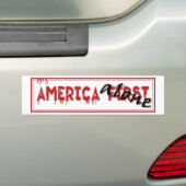 Amerika zuerst...... autoaufkleber (Auf Auto)