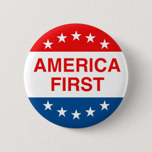 "AMERIKA ZUERST" BUTTON
