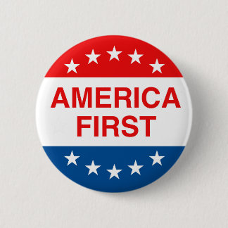 "AMERIKA ZUERST" BUTTON