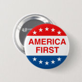 "AMERIKA ZUERST" BUTTON (Vorne & Hinten)