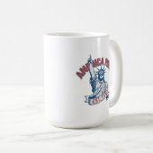 AMERIKA ZUERST - Gegr. 1776 Kaffeetasse (VorderseiteRechts)