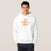 amerika zuerst hoodie (Vorne ganz)