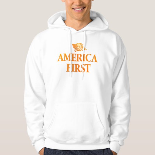 amerika zuerst hoodie (Vorderseite)