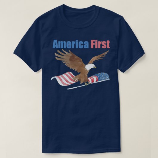 Amerika zuerst in Shirt (Design vorne)