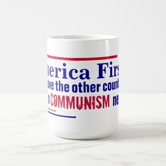 Amerika zuerst kaffeetasse (Mittel)