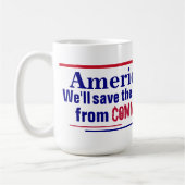 Amerika zuerst kaffeetasse (Links)