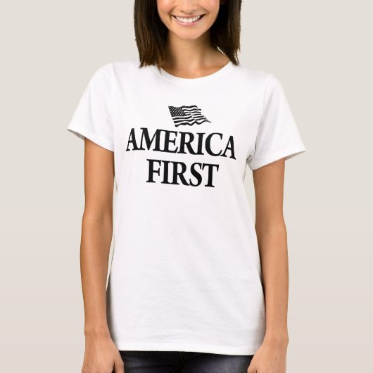 amerika zuerst  T-Shirt (Vorderseite)
