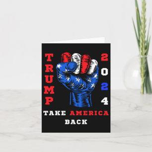 Amerika zurück Trump 2024 Maga Republikaner Patrio Karte