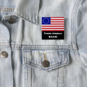 Amerika zurücknehmen! - 13-Star US Flagge Button (Beispiel)