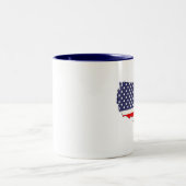 Amerika Zweifarbige Tasse (Mittel)